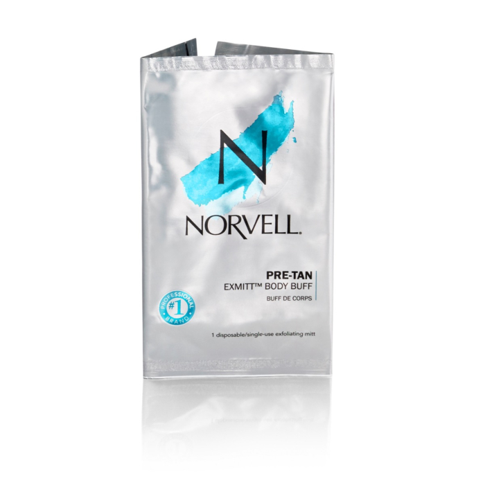Norvell Pre Sunless Tan Body Buff eXmitt - Exfoliate, Prime and pH Balance -kinnas ennen itserusketustuotteen levitystä